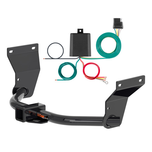 23 - 25 Acura RDX  Curt 2", Class 3 Trailer Tow Hitch + 4-flat Wiring Kit 13423