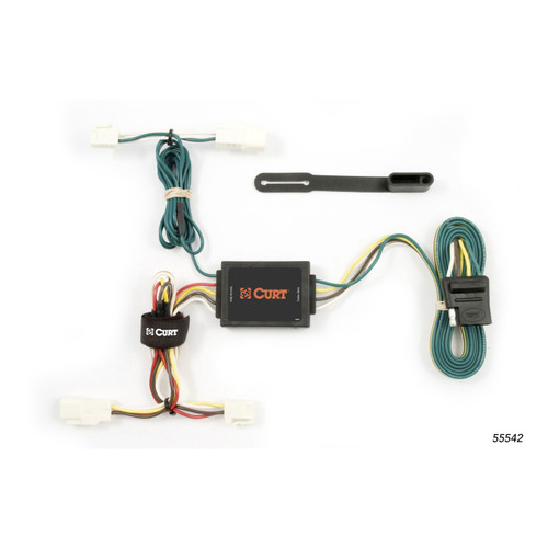 2003 - 2013 Toyota Corolla Sedan Curt 1-1/4", Class 1 Trailer Tow Hitch + 4-flat Wiring Kit 11265