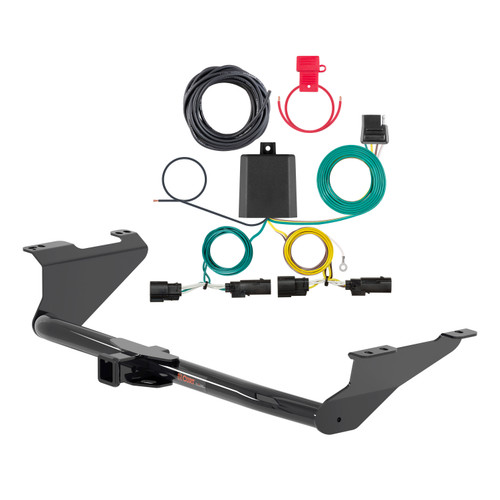 21 - 24 Chrysler Pacifica Curt 2", Class 3 Trailer Tow Hitch + 4-flat Wiring Kit 13383