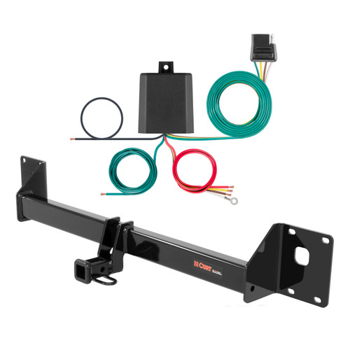 18 - 19 Volkswagen Golf Alltrack Curt 1-1/4", Class 1 Trailer Tow Hitch + 4-flat Wiring Kit 11422