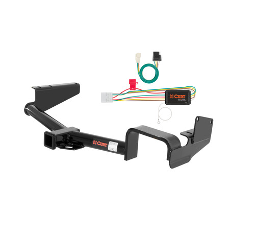 08 - 13 Toyota Highlander Curt 2", Class 3 Trailer Tow Hitch + 4-flat Wiring Kit 13534
