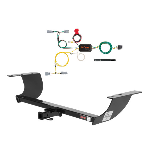 15 - 23 Dodge Challenger Curt 1-1/4", Class 2 Trailer Tow Hitch + 4-flat Wiring Kit 12064