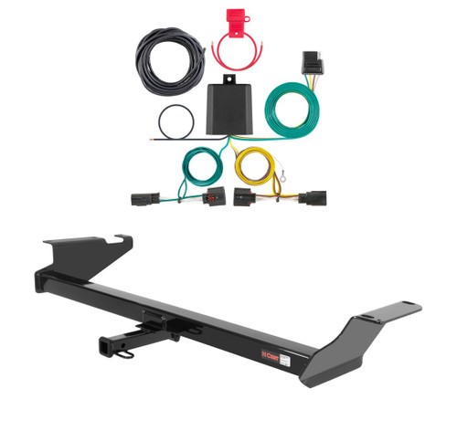 2011 - 2016 Chrysler Town & Country Curt 1-1/4", Class 2 Trailer Tow Hitch + 4-flat Wiring Kit 12264