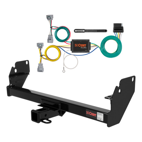 05 - 15 Toyota Tacoma Curt 2", Class 3 Trailer Tow Hitch + 5-Flat Wiring Kit 13323