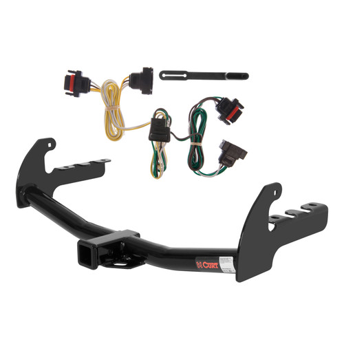 2004 Dodge Dakota Curt 2", Class 3 Trailer Tow Hitch + 4-flat Wiring Kit 13145