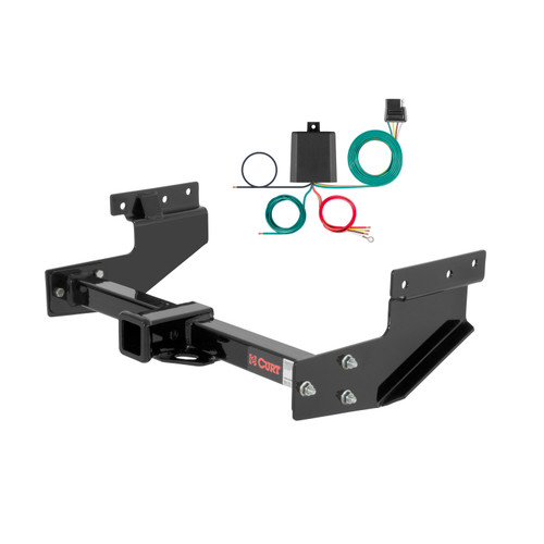 93 - 03 Volkswagen Eurovan Curt 2", Class 3 Trailer Tow Hitch + 4-flat Wiring Kit 13217