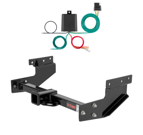 1993 - 2003 Volkswagen Eurovan Curt 2", Class 3 Trailer Tow Hitch + 4-flat Wiring Kit 13217