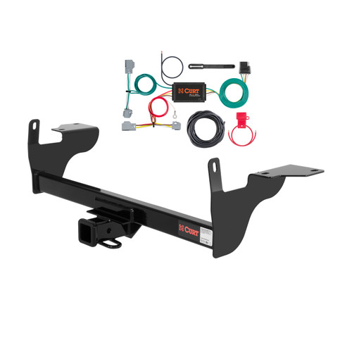 10 - 17 Volvo XC60 Curt 2", Class 3 Trailer Tow Hitch + 4-flat Wiring Kit 13268