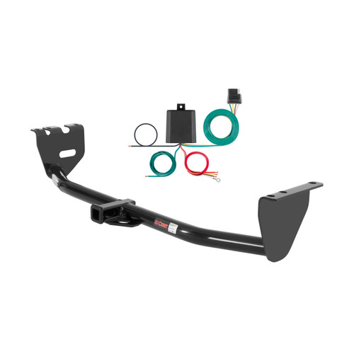 01 - 09 Volvo S60  Curt 1-1/4", Class 2 Trailer Tow Hitch + 4-flat Wiring Kit 12318