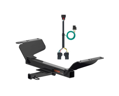 18 - 24 Chevrolet Equinox Excluding diesel Curt 1-1/4", Class 2 Trailer Tow Hitch + 4-flat Wiring Kit 12201