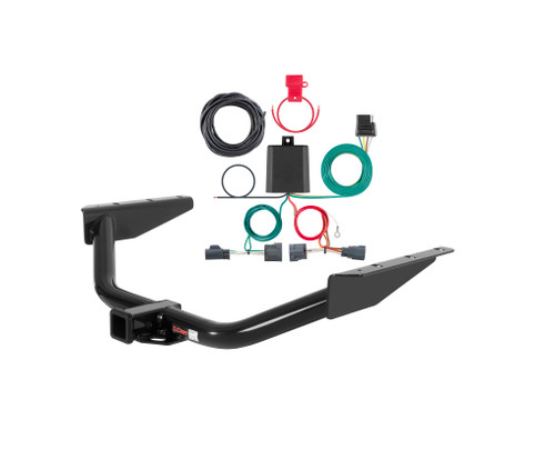 07 - 12 Dodge Nitro Curt 2", Class 3 Trailer Tow Hitch + 4-flat Wiring Kit 13334