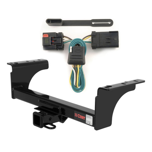 07 - 10 Dodge Ram 3500 Cab & chassis Curt 2", Class 4 Trailer Tow Hitch + 4-flat Wiring Kit 14070