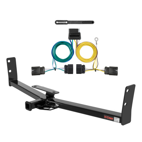 10 - 17 Chevrolet Equinox Curt 1-1/4", Class 2 Trailer Tow Hitch + 5-Flat Wiring Kit 12291