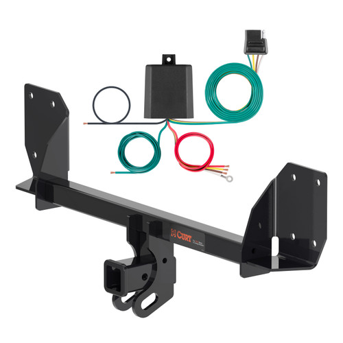 18 - 20 Volvo XC60 Curt 2", Class 3 Trailer Tow Hitch + 4-flat Wiring Kit 13467