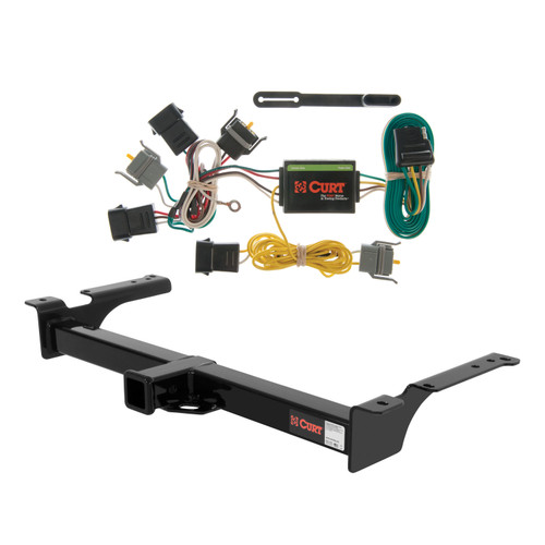 92 - 94 Ford Econoline van Curt 2", Class 3 Trailer Tow Hitch + 4-flat Wiring Kit 13053