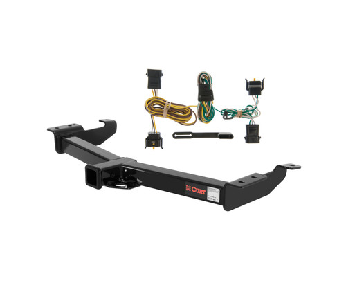 00 - 03 Ford E-350 Super Duty Curt 2", Class 4 Trailer Tow Hitch + 4-flat Wiring Kit 14055