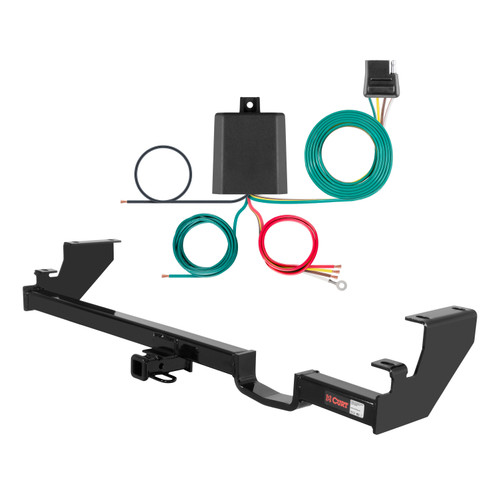 91 - 97 Toyota Previa Curt 1-1/4", Class 2 Trailer Tow Hitch + 4-flat Wiring Kit 12304
