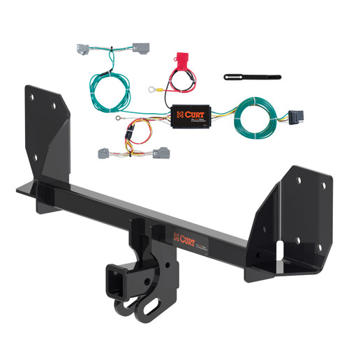 18 - 20 Volvo XC90 Curt 2", Class 3 Trailer Tow Hitch + 4-flat Wiring Kit 13467