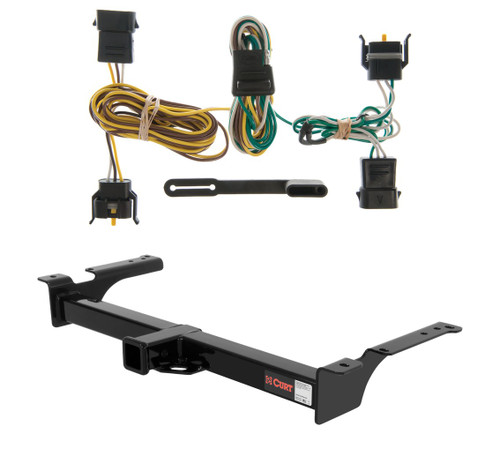 1995 - 2003 Ford Econoline van Curt 2", Class 3 Trailer Tow Hitch + 4-flat Wiring Kit 13053