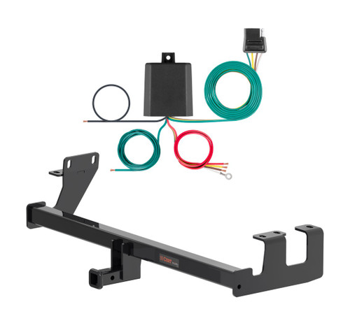 2018 - 2022 Ford EcoSport Curt 1-1/4", Class 2 Trailer Tow Hitch + 4-flat Wiring Kit 12188