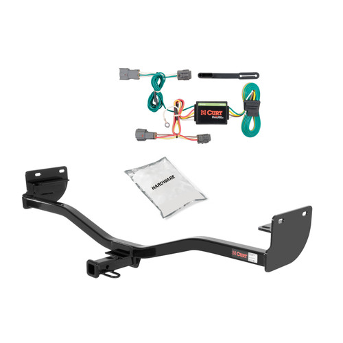 10 - 13 Kia Soul w/o LED Tailights Curt 1-1/4", Class 1 Trailer Tow Hitch + 4-flat Wiring Kit 11110