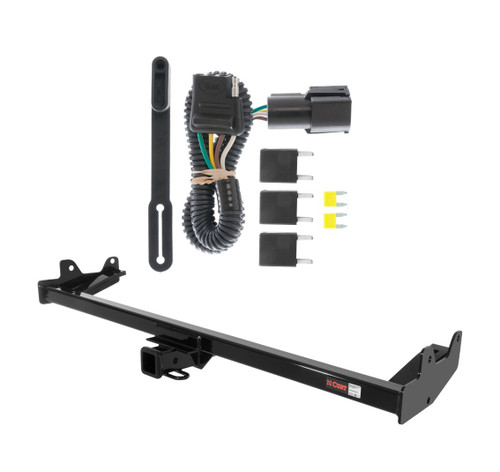 2004 - 2007 Mercury Monterey Van Curt 2", Class 3 Trailer Tow Hitch + 4-flat Wiring Kit 13587