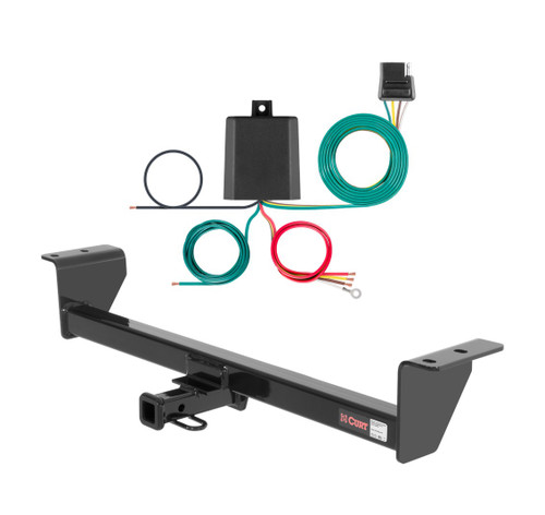 2011 - 2013 Scion tC Curt 1-1/4", Class 1 Trailer Tow Hitch + 4-flat Wiring Kit 11087