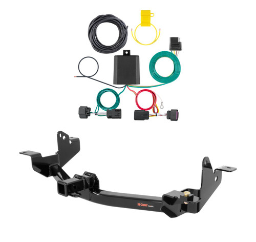 2014 - 2026 RAM ProMaster 1500 Curt 2", Class 3 Trailer Tow Hitch + 4-flat Wiring Kit 13207