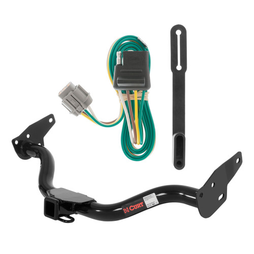 05 - 15 Nissan Xterra Curt 2", Class 3 Trailer Tow Hitch + 4-flat Wiring Kit 13514