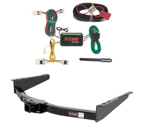 2012 - 2021 Nissan NV2500 Curt 2", Class 4 Trailer Tow Hitch + 4-flat Wiring Kit 14000