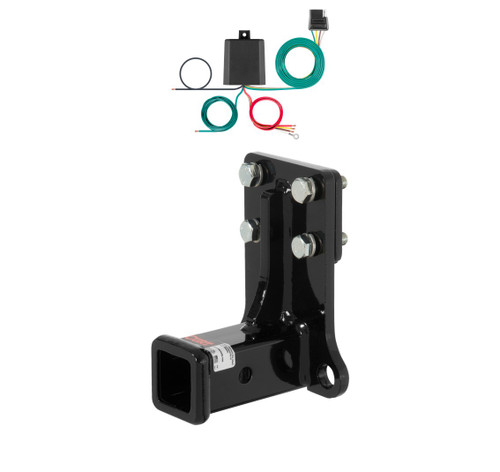 2002 - 2005 Mercedes-Benz ML500 Curt 2", Class 3 Trailer Tow Hitch + 4-flat Wiring Kit 13018