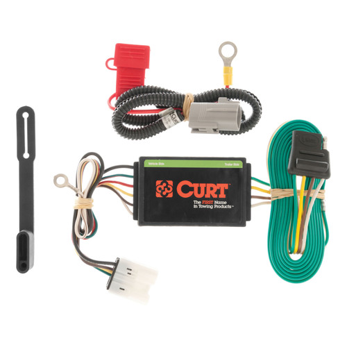 2007 - 2013 Mitsubishi Outlander Curt 2", Class 3 Trailer Tow Hitch + 4-flat Wiring Kit 13581