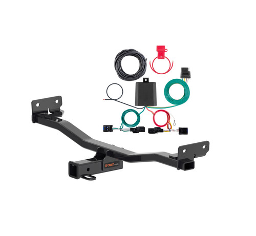 23 - 24 Kia Sportage Curt 2", Class 3 Trailer Tow Hitch + 4-flat Wiring Kit 13485