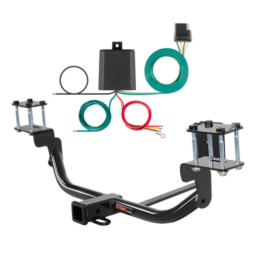 13 - 15 Mercedes-Benz GLK350 Curt 2", Class 3 Trailer Tow Hitch + 4-flat Wiring Kit 13177