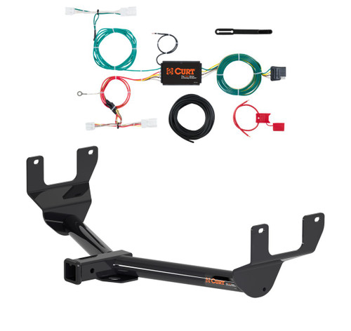 2018 - 2021 Lexus NX300 Curt 2", Class 3 Trailer Tow Hitch + 4-flat Wiring Kit 13337