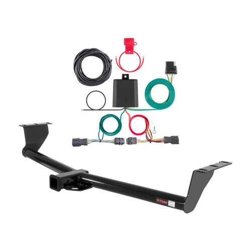 2006 - 2010 Kia Sedona 119" WB Curt 2", Class 3 Trailer Tow Hitch + 4-flat Wiring Kit 13345