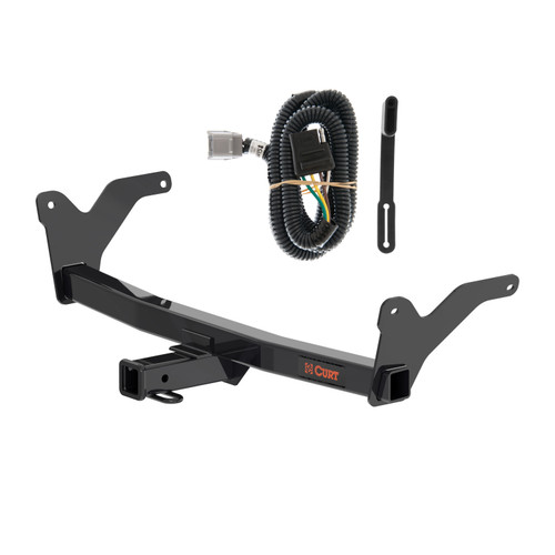 24 - 24 Lexus TX550h+ Curt 2", Class 3 Trailer Tow Hitch + 4-flat Wiring Kit 13519