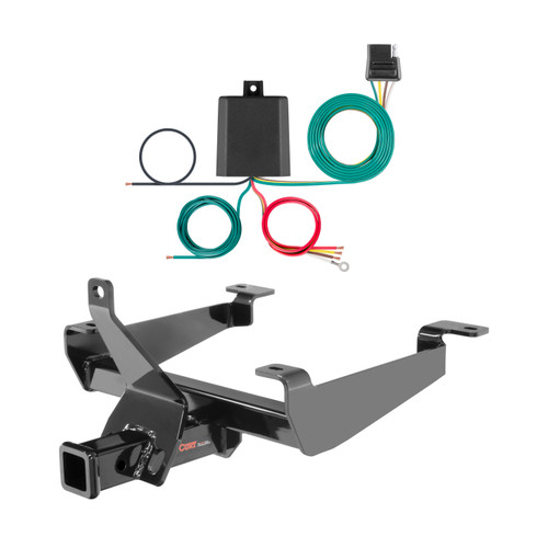 2014 Land Rover Range Rover Sport Excluding hybrid Curt 2", Class 3 Trailer Tow Hitch + 4-flat Wiring Kit 13243