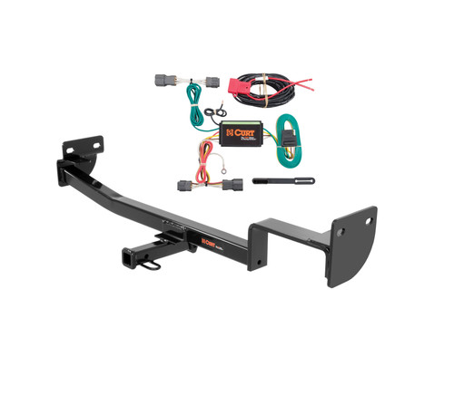 14 - 19 Kia Soul w/ LED taillights Curt 1-1/4", Class 1 Trailer Tow Hitch + 4-flat Wiring Kit 11419