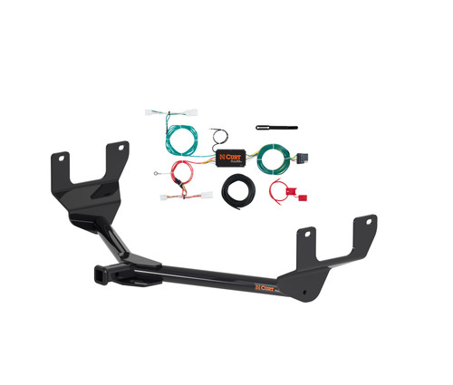 17 - 21 Lexus NX300h Curt 1-1/4", Class 2 Trailer Tow Hitch + 4-flat Wiring Kit 12172