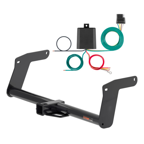 22 - 25 Lexus NX350 Excluding F Sport Curt 2", Class 3 Trailer Tow Hitch + 4-flat Wiring Kit 13498