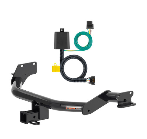 2020 - 2022 Kia Telluride Curt 2", Class 3 Trailer Tow Hitch + 4-flat Wiring Kit 13420