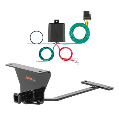 20 - 23 Mercedes-Benz E450 Sedan Curt 1-1/4", Class 1 Trailer Tow Hitch + 4-flat Wiring Kit 11454