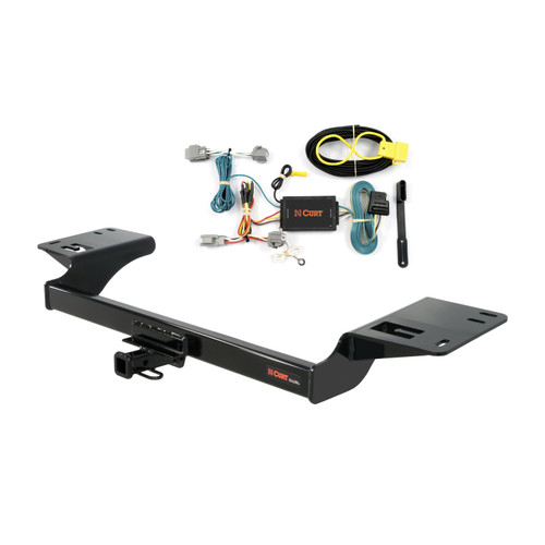 09 - 10 Lincoln MKS Curt 1-1/4", Class 2 Trailer Tow Hitch + 4-flat Wiring Kit 12088