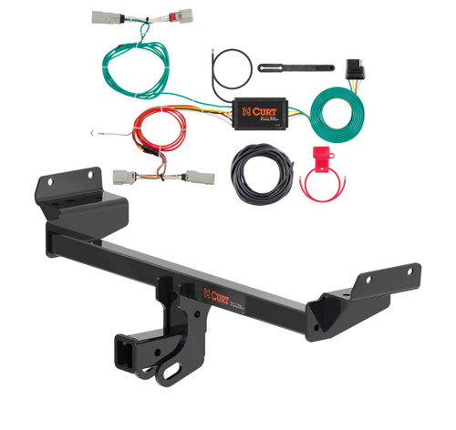 2016 - 2018 Lincoln MKX Curt 2", Class 3 Trailer Tow Hitch + 4-flat Wiring Kit 13452