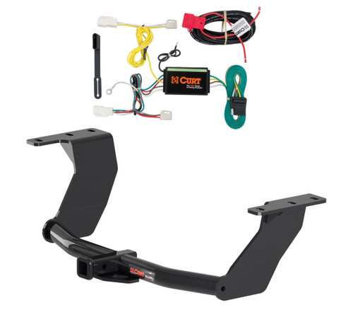 2017 - 2023 Subaru Impreza Sedan Curt 1-1/4", Class 1 Trailer Tow Hitch + 4-flat Wiring Kit 11466