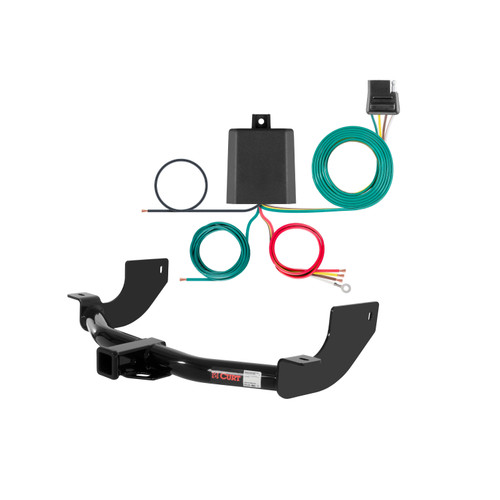 10 - 16 Land Rover LR4 Curt 2", Class 3 Trailer Tow Hitch + 4-flat Wiring Kit 13456