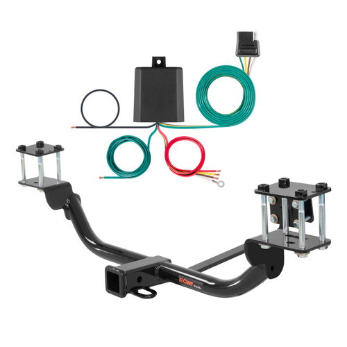 10 - 12 Mercedes-Benz GLK350 Curt 2", Class 3 Trailer Tow Hitch + 4-flat Wiring Kit 13142