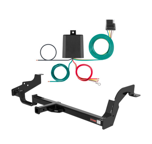 1990 - 2004 Subaru Legacy Sedan Curt 1-1/4", Class 2 Trailer Tow Hitch + 4-flat Wiring Kit 12270
