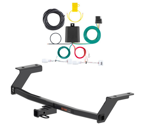 2019 - 2026 Mazda 3 Hatchback Curt 1-1/4", Class 1 Trailer Tow Hitch + 4-flat Wiring Kit 11633